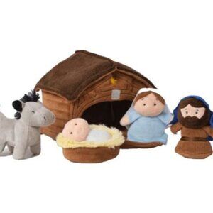 ADORABLE BABY GANZ Nativity Scene Plush Learn and Grow Activity Set (6 pc. set)